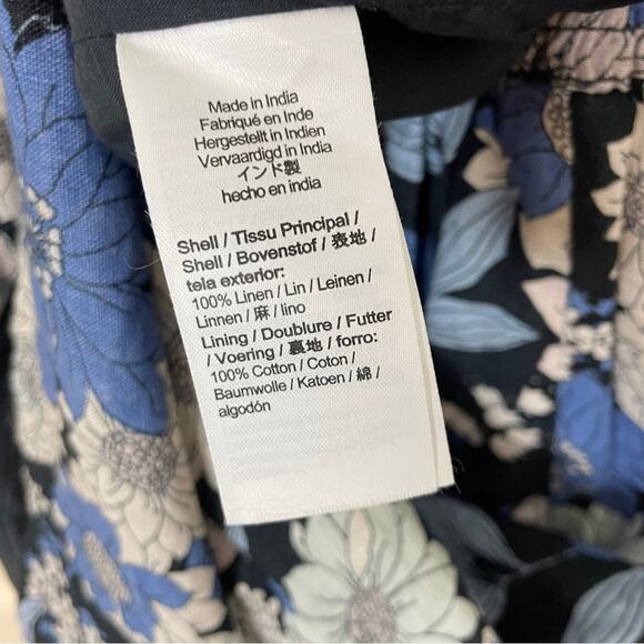 J. Crew Daydream Floral Smocked Midi Dress 100% Linen NWT - Picture 10 of 10